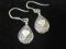 Sterling Silver Earrings with Mother of Pearl Hearts