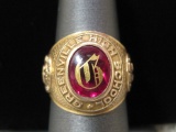 10k Gold 1951 Greenville High School Ring from Hale's Jewelers