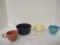 Vintage Fiestaware - Bowl, Cup, Sugar, Creamer