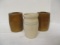 3 Antique Stoneware Fruit Jar Crocks