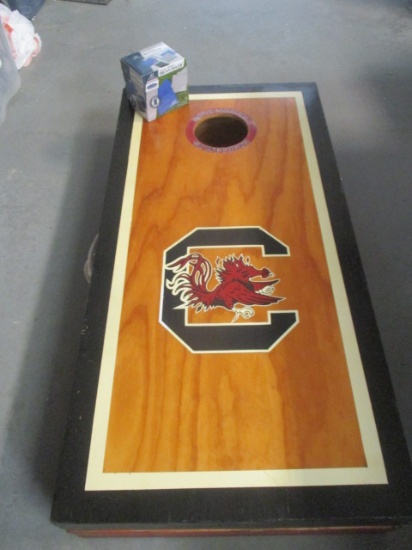 Custom "USC Gamecocks" Wood Cornhole Board Box Set and New Box of