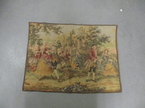 Vintage Belgium Tapestry - Signed