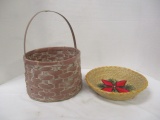Sweetgrass Basket and Handle Basket