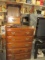 Wood 5 Drawer Chest & Matching 1 Drawer End Table