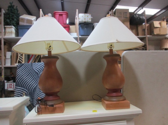 Pr of Ceramic Table Lamps