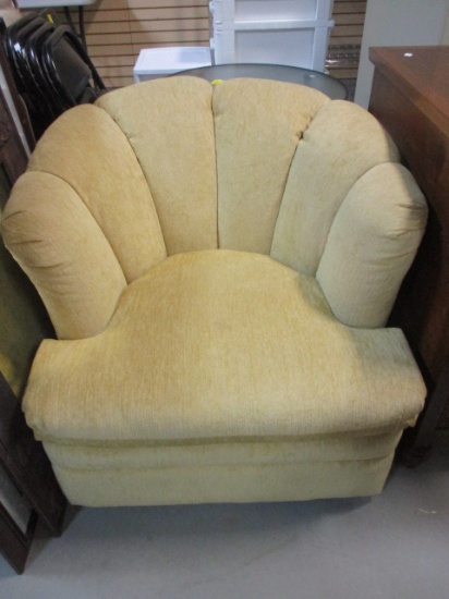 Swivel Curved Back Arm Chair