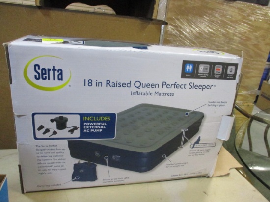 Serta 18" Raised Queen Perfect Sleeper Inflatable Mattress