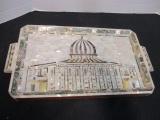 Mother of Pearl & Abalone Tray 'Dome of the Rock' ?