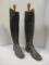 Vintage Pair of Equestrian Riding Boots with Wood Forms