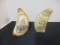 Two Whale Tooth Scrimshaw Carvings