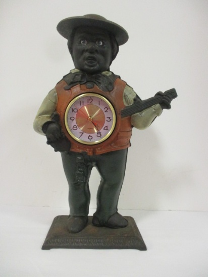Cast Metal "Mr. Bojangles" Quartz Figural Clock
