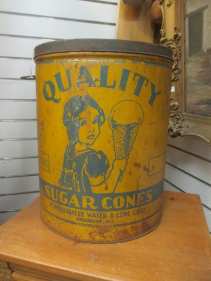 Vintage "Quality Sugar Cones" Tin