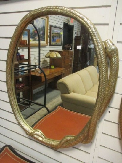 Maitland-Smith La-Barge Snake Frame Mirror