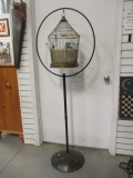 Vintage Bird Cage with Floor Stand