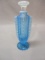 Blue Opalescent Perfume Bottle 6 1/2