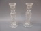 2 Crystal Candle Stick Holders 6