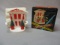 Vintage Dream House Salt & Pepper Shakers & Napkin Holder in Original Box 5 1/2
