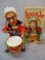 Indian Joe Battery Operated Drummer w/Original Box - Made In Japan 11