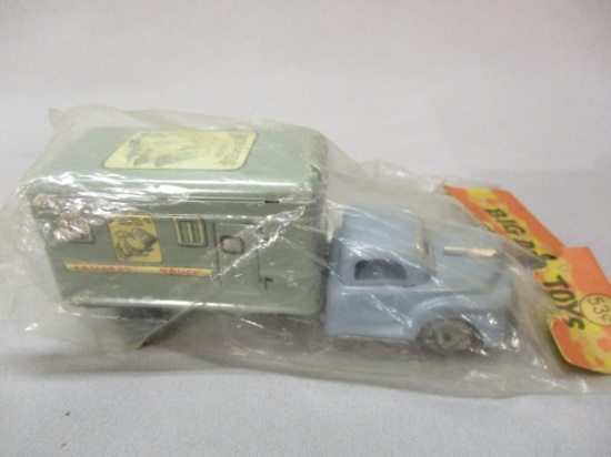 Vintage Tin Friction Toy Truck in Original Packaging