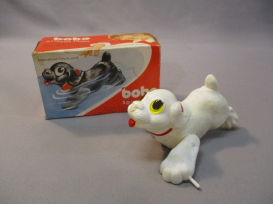 Vtg Bobo #19 Swimming Dog Toy w/Original Box - Made In West Germany