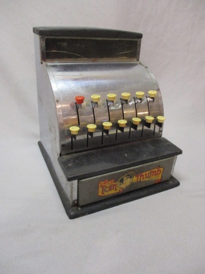 1950's Tom Thumb Toy Cash Register 6 1/2" x  7 1/2"