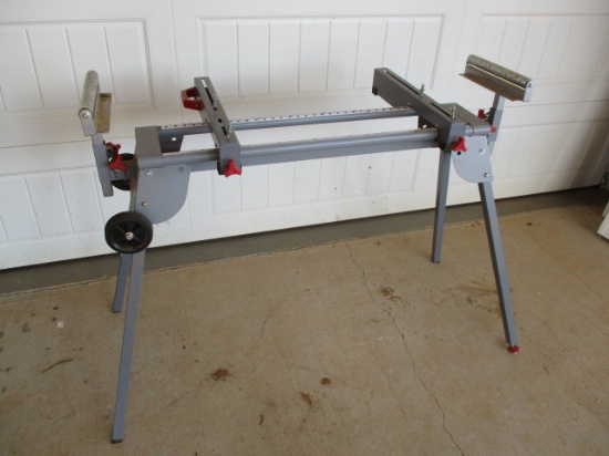 Adjustable Miter Saw Work Bench w/Extendable Rollers