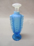 Blue Opalescent Perfume Bottle 6 1/2