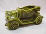 Vintage McCoy Green Automobile Planter 10