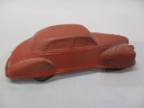 Vintage Arcor Safe Play Toy Rubber Car Made in USA - 1 wheel damaged