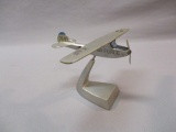 Cast Metal Model Airplane w/Stand