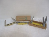 2 New Old Stock Elk Ridge Pocket Knives and 1 Rostfrei Pocket Knife