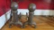Pair of Large Heavy Cast Iron Andirons