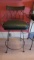 Bronzed Timmerman, Inc. Swiveling Bar Chair with Padded Vinyl Seat