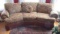 Broyhill Tapestry Angled Back, Rolled Arm Sofa