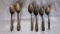 Six Vintage Collector Spoons-(4)Sterling, (1)Reed & Barton, (1)William Rogers