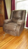 Ashley Home Furniture Mocha Faux Leather Recliner