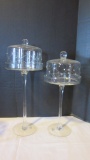 2 Piece Etched Pastry Domes