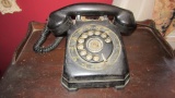 Vintage Stromberg-Carlson Black Rotary Dial Desk Phone