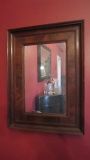 Vintage Flame Mahogany Frame Mirror