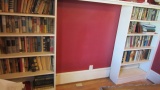 Contents of Two Built-In Bookcases-1950's-60's Novels, Bibles, Cookbooks, Reference Books, etc.