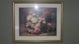Framed and Matted Floral Still Life Print