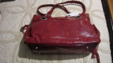 New Old Stock with Tags Tasche Red Leather Handbag