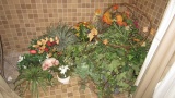 Large Grouping of Artificial Florals and Greenery