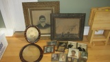 Collection of Antique Portraits and Frames