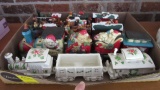 Four Christmas Train Figurines