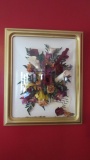 Dried Flower Bouquet in Bubble Frame with Handwritten Sentiment Card