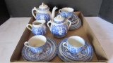 Vintage Allertons Blue and White Porcelain 
