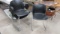Five Harter a Jami Co. Black and Chrome Stacking Armchairs