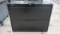OfficeMax Black Metal 2 Drawer Lateral File Cabinet