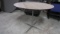 Round Table with Metal Center Pedestal